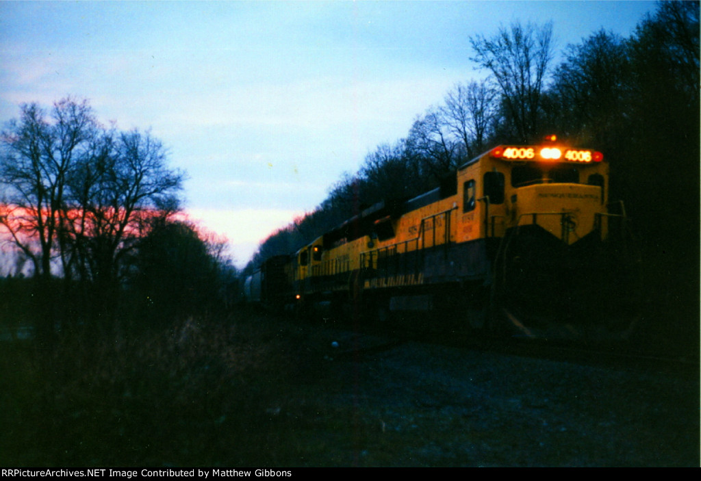 NYS&W at dusk